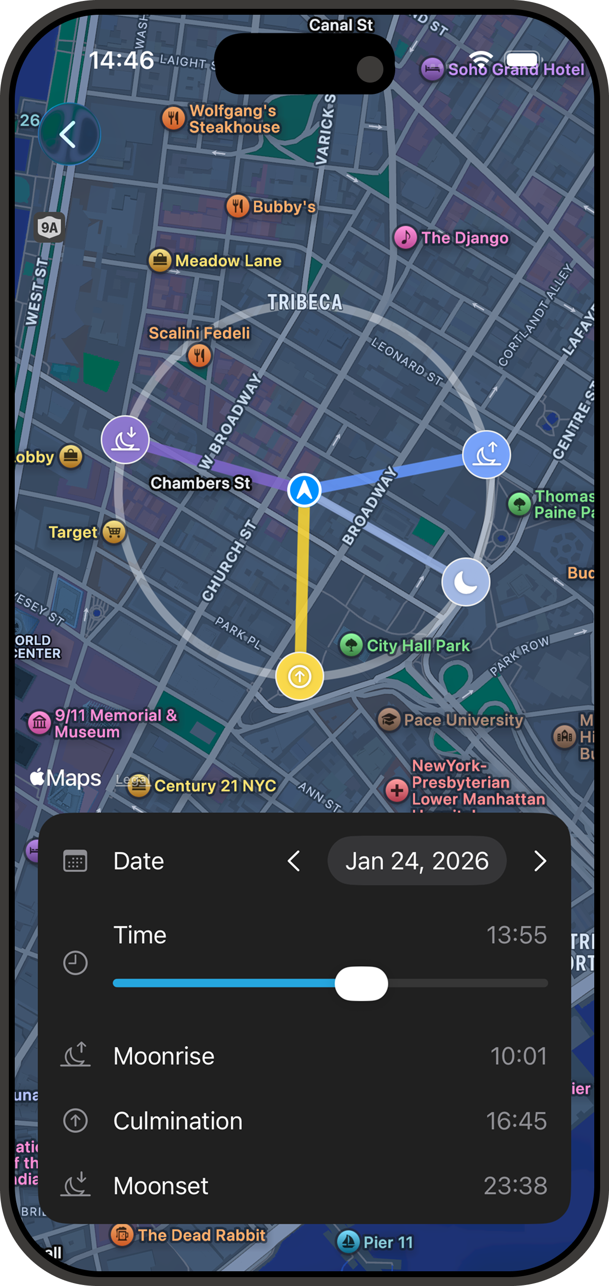 Aplikace Hey Moon - Interaktivní Měsíční Mapa